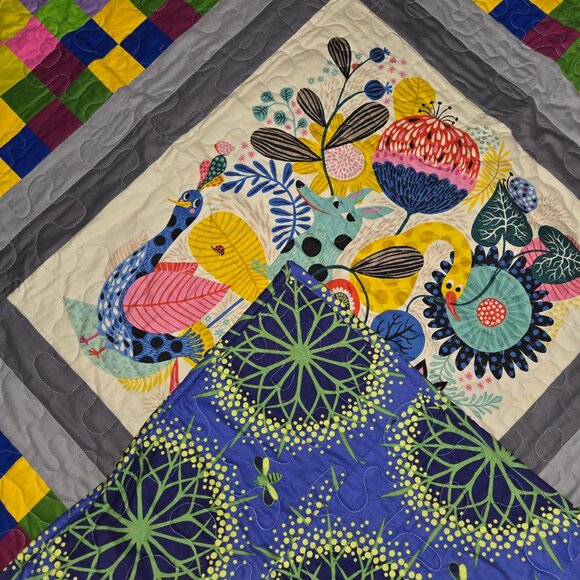 Handmade dog affirmation quilt 44Wx45L - Picture 2 of 8